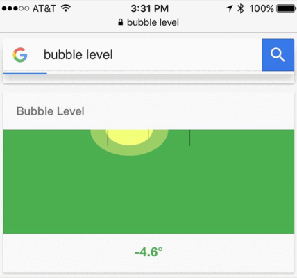 Google Spirit Level