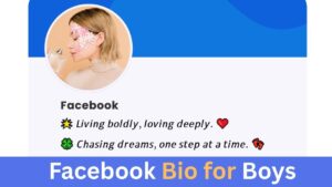 Facebook Bio for Boys