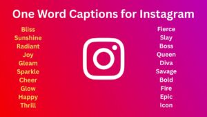 One Word Captions for Instagram