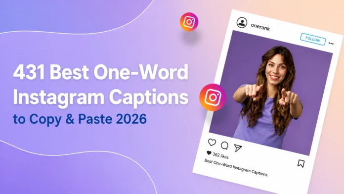 One Word Captions for Instagram