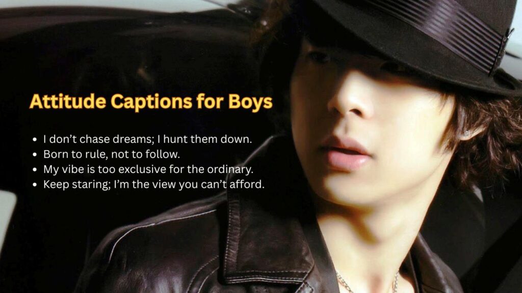 Attitude Captions for Boys