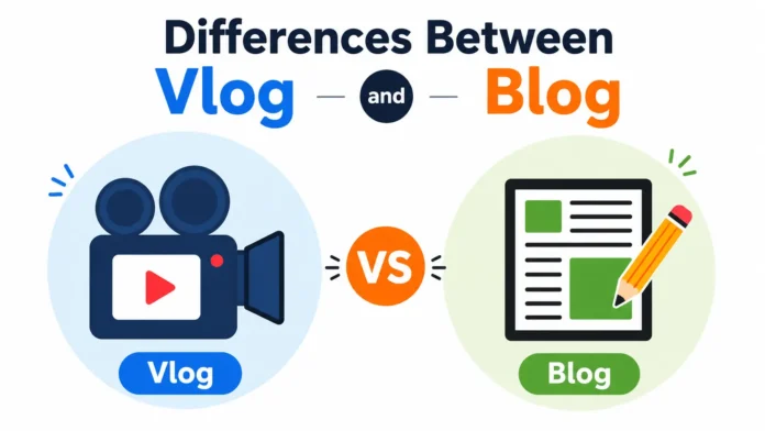 Differences Between Vlog and Blog